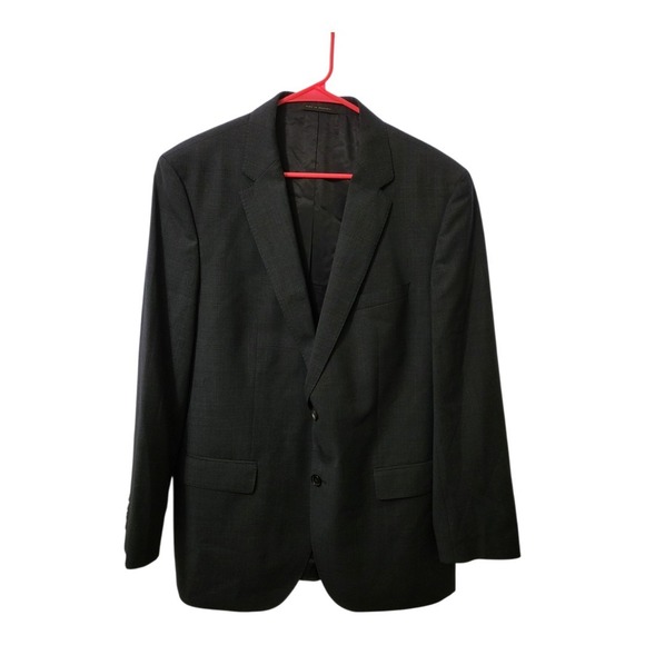 Hugo Boss X Reda Super 100s Navy 2 Button Sports Coat Blazer Wool Jacket Sz 44R